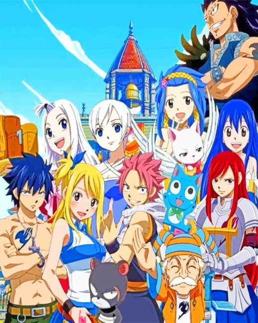 Fairy Tail Anime Paint By Numbers - Numeral Paint Kit